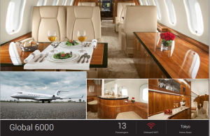 Global 6000 for charter by Jet Edge, based RJAA Tokyo