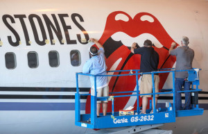 Rolling Stones Private Jet